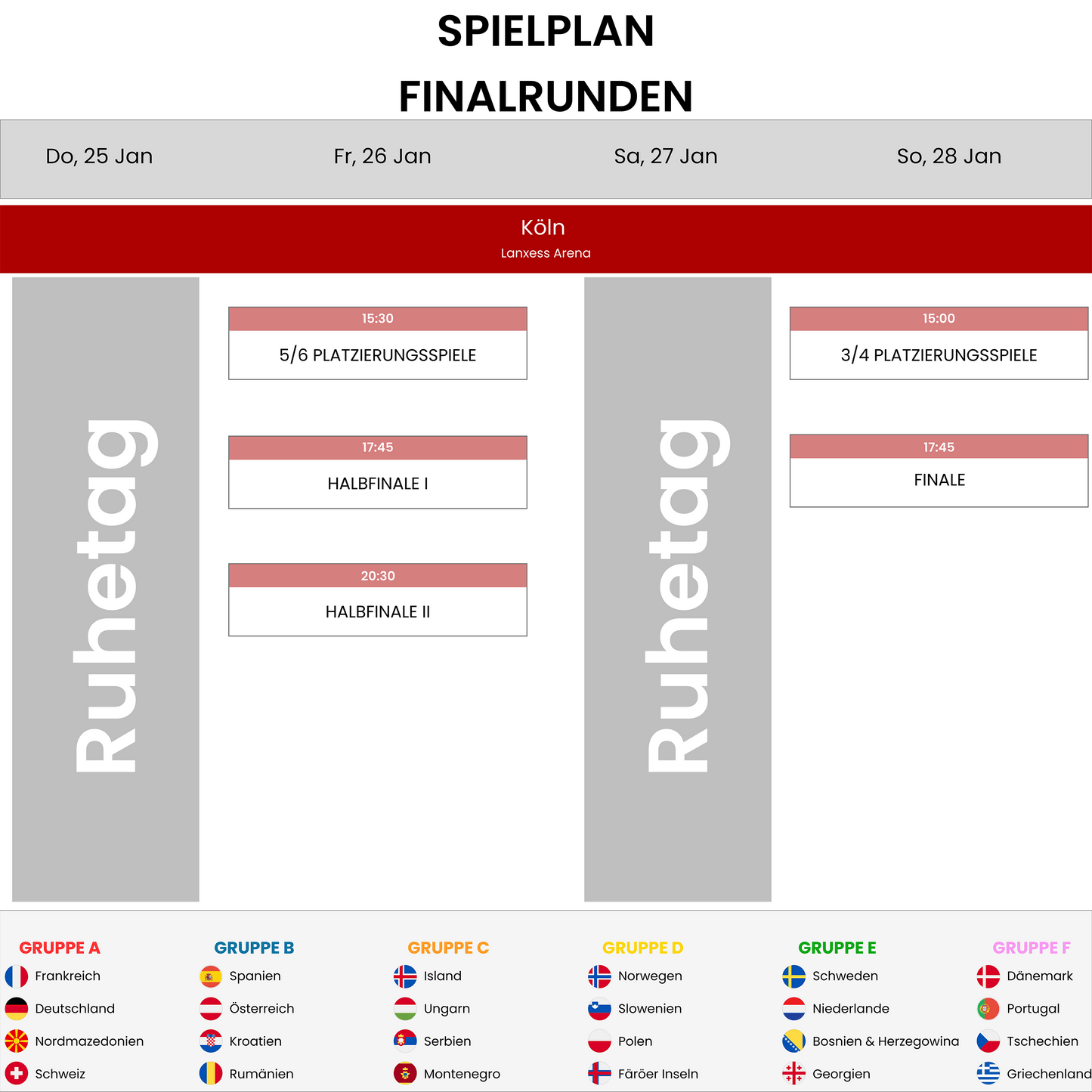 EHF Euro 2024 Hauptrunde 1 Spiel 4 (DE)