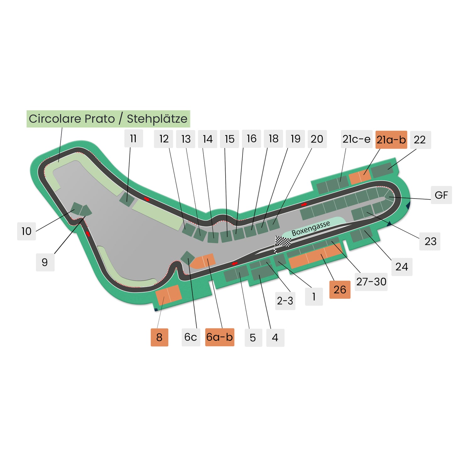 Formel 1 Monza | Sonntag-Tickets (IT)